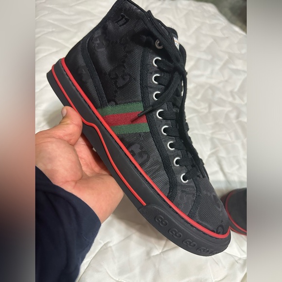 Size 10 Mens Gucci Tennis 1977 high-top Sneakers -
Farfetch excellent condition - Picture 5 of 16